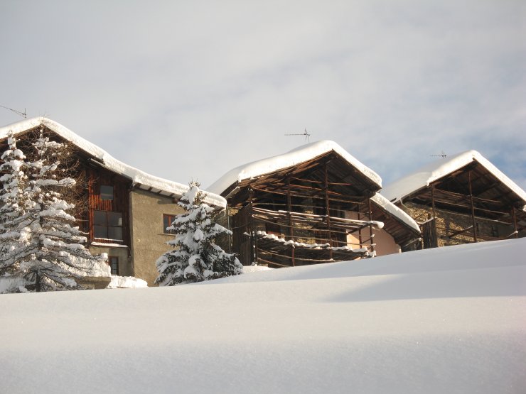 Saint-Véran un jour de neige