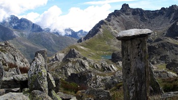 Der Pass Longet in Saint-Véran ist der letzte Pass in dem Süden zwischen dem Queyras und l'Italien.