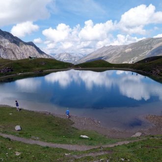 Reflets.. dans le lac Clausis, à 2441m