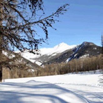 Le lac de Roue l'hiver