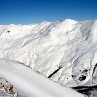 Vue depuis le Grand Serre, sommet de la station de ski Molines - Saint-Véran (2829 m)