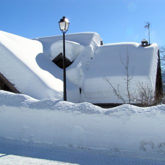 Arvieux après une grosse chute de neige