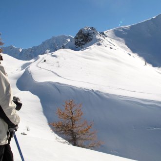 Balade à raquettes à Saint-Véran