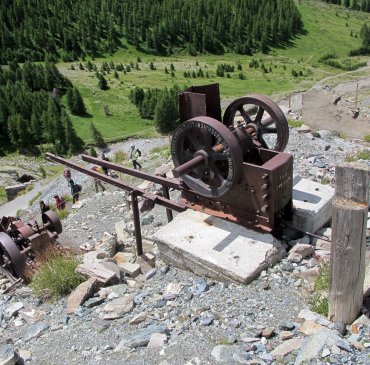 Broyeur à la mine de cuivre de Saint-Véran (Queyras, Hautes Alpes)