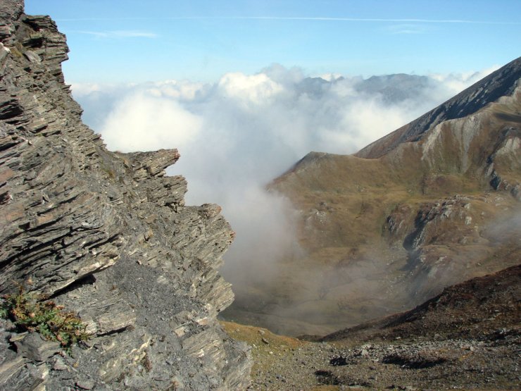 Nebbia au col Saint-Martin à Abriès
